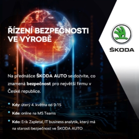 Přednáška ŠKODA AUTO na téma Řízení bezpečnosti ve výrobě